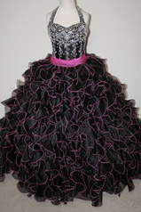 Girls Glitz Pageant Dresses-Long Skirt