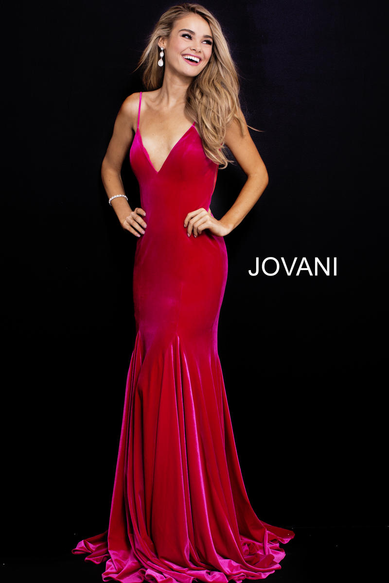 jovani green velvet dress