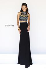 sherri hill black multi