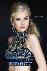 sherri hill black multi