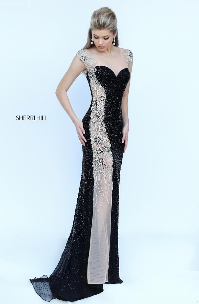 Sherri Hill 51363 Glamorous V-Neck Sequin Party Dress 