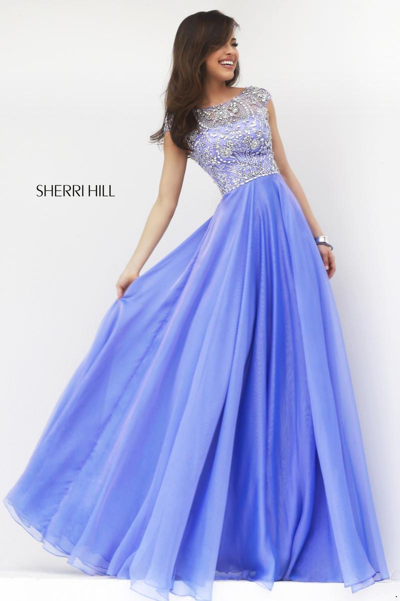 light blue sherri hill ball gown