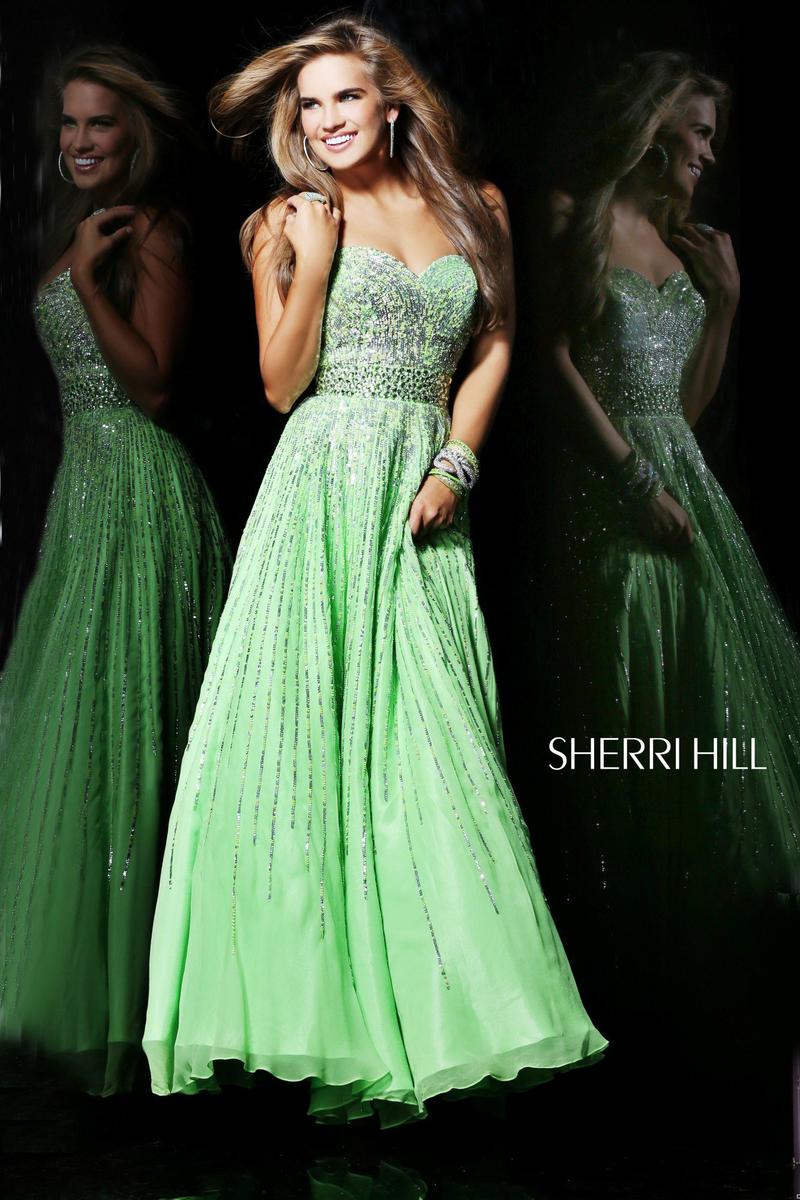 sherri hill dark green